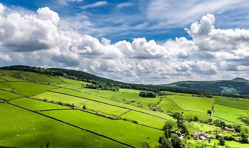 Panoramic view of Cheshire's lush green fields, stone walls, and rolling hills under a dramatic sky with fluffy clouds, offering a peaceful environment for addiction rehabilitation|Two women holding hands and smiling at each other in a group therapy setting, with other participants sitting in the background, illustrating the supportive environment of alcohol rehab|Group therapy session with young adults and a counselor, showing diverse participants sitting in a circle in a bright, minimalist room|Two men in a counseling session, an older therapist with a tablet and a younger patient reviewing documents, in a bright modern office setting|Group of diverse women in a rehab support group, smiling and applauding for a standing woman, showcasing encouragement and progress in recovery