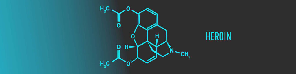 Chemical formula of heroin molecule, illustrating the substance's composition|Diagram illustrating the cycle of heroin addiction: taking a dose, feeling great, experiencing withdrawal, and repeating, with emphasis on breaking the cycle through rehab and treatment|Circular diagram illustrating comprehensive heroin rehab and treatment services, including assessment, evidence-based treatment, substance use monitoring, case management, recovery support, and continuing care, surrounded by supporting services like vocational, mental health, and family services|Close-up of hands clasped together, symbolizing support, trust, and compassion in heroin rehab and treatment programs|Therapist with clipboard counseling a patient during a heroin rehab and treatment session, focusing on supportive communication in addiction recovery|Infographic showing immediate effects of heroin use (drowsiness, euphoria, small pupils, nausea, overdose) and long-term consequences (dependence, dental problems, social issues, infections, infertility) emphasizing the need for heroin rehab and treatment|Graph comparing treatment evaluation for hypertension and addiction, highlighting the need for ongoing care in heroin rehab and treatment, showing different severity patterns over time