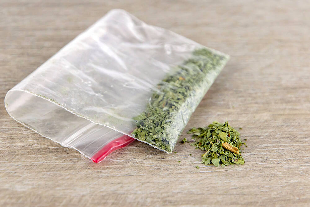 Small plastic bag containing dried marijuana leaves on wooden surface, illustrating cannabis possession and use|Ceramic brain model with cannabis leaf draped over it, representing the impact of marijuana on brain health and function.|Artistic representation of cannabis impact on the brain, showing a white ceramic brain model with marijuana leaves draped over it, symbolizing the influence of cannabis on cognitive processes|Close-up of a man smoking a cannabis joint, highlighting the addictive behavior and potential health risks associated with marijuana use|Bar graph showing the number of drug-related deaths due to cannabis use in England and Wales from 1993 to 2017, with fluctuating trends and a peak of 29 deaths in 2017|Young adults in a group therapy session discussing cannabis addiction, with marijuana leaves overlaid to symbolize the focus of their recovery efforts|Marijuana buds spilling from a glass jar, with rolled joints and a grinder, illustrating the substances involved in cannabis addiction